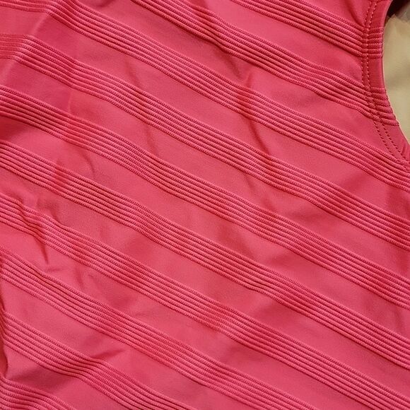 La Blanca Linea Costa Back One-Shoulder Coral Color One-piece Swimsuit - Picture 9 of 15